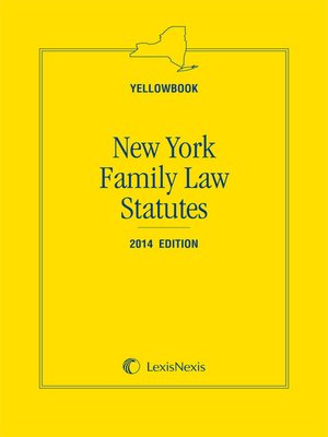 cover image of New York Family Law Statutes